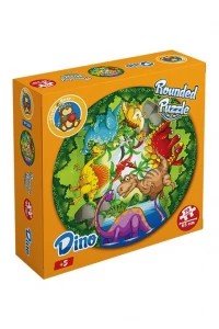 Rounded Puzzle - Dinos