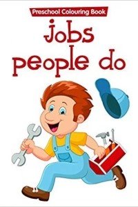 preschool colouring book..jobs people do