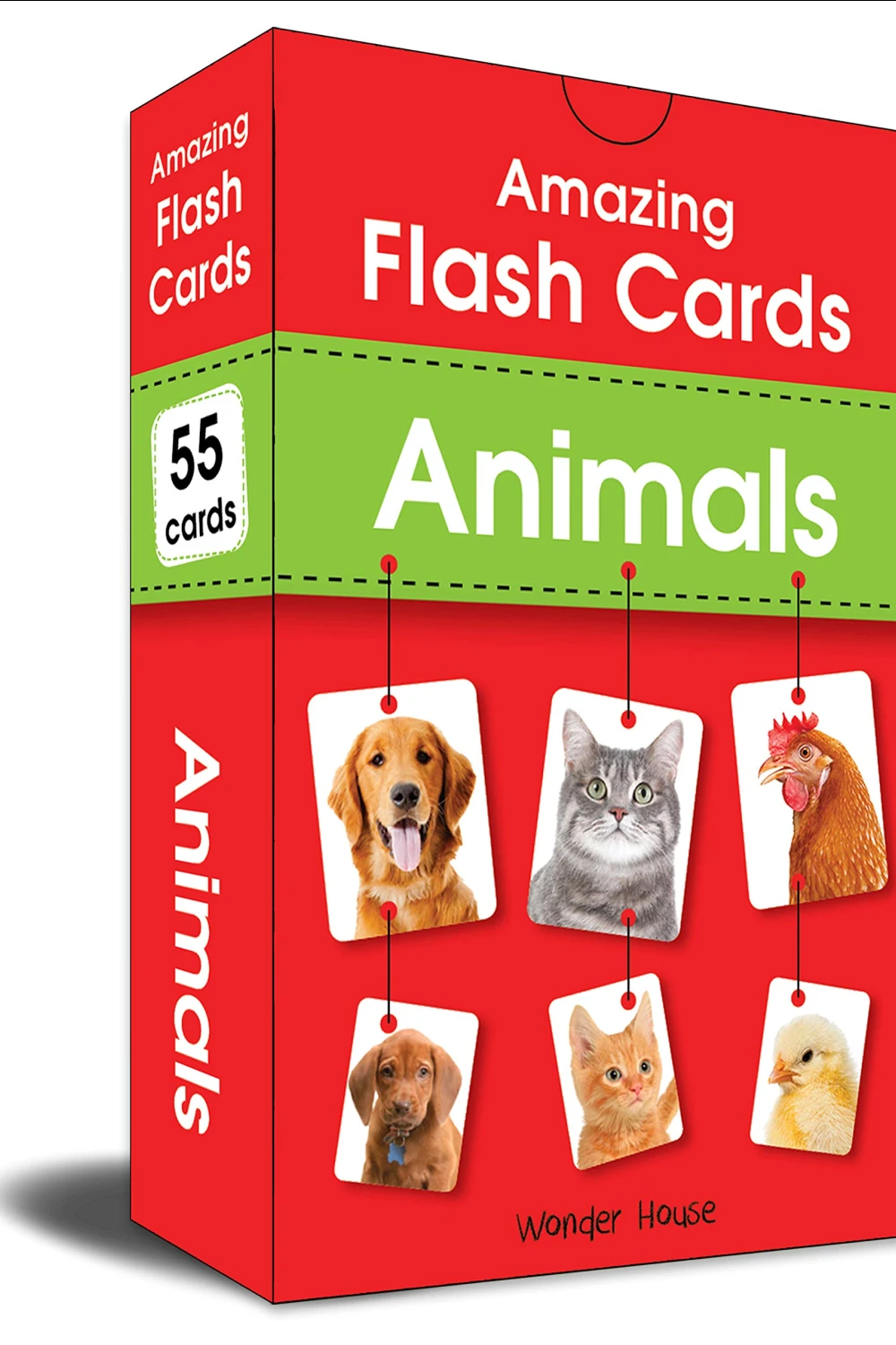 Amazing Flash Cards Animals - Book - by Wonder House Books - عصير الكتب