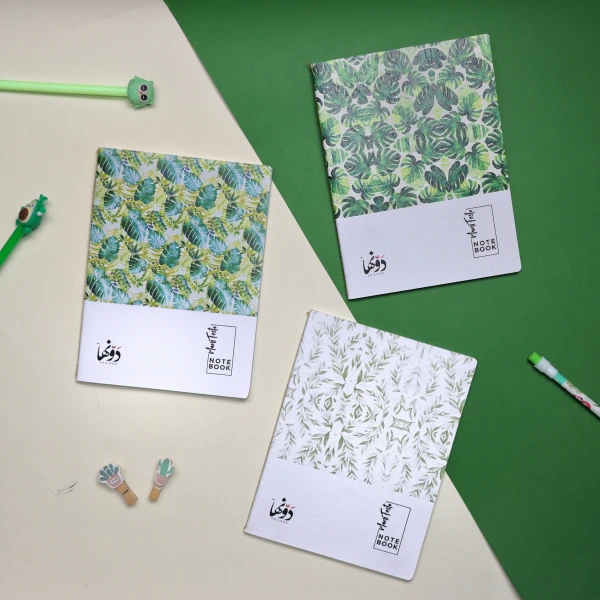 Notebook  Green rainforest  set 4