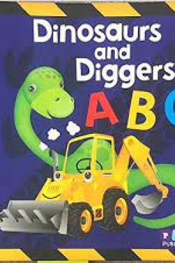 Dinosaurs and Diggers ABC Childrens Padded Board