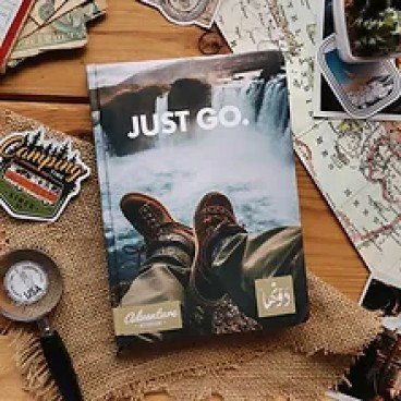 "adventure notebook Just Go"