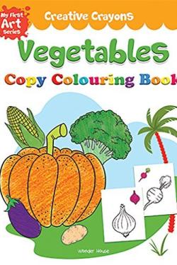 Vegetables: Crayon Copy Colour Books
