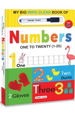 My Big Wipe And Clean Book of Numbers for Kids: 1 to 20