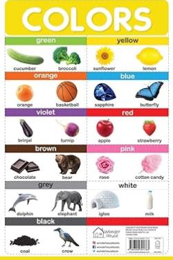 Colors - My First Early Learning Wall Posters: For Preschool, Kindergarten, Nursery And Homeschooling (19 Inches X 29 Inches)