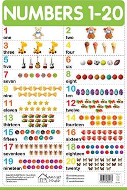 Numbers 1-20 - My First Early Learning Wall Chart: For Preschool, Kindergarten, Nursery And Homeschooling