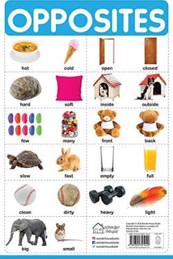 Opposites - My First Early Learning Wall Chart: For Preschool, Kindergarten, Nursery And Homeschooling