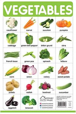 Vegetables - My First Early Learning Wall Chart: For Preschool, Kindergarten, Nursery And Homeschooling