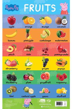 Learn with Peppa : Early Learning Fruits Chart for Children