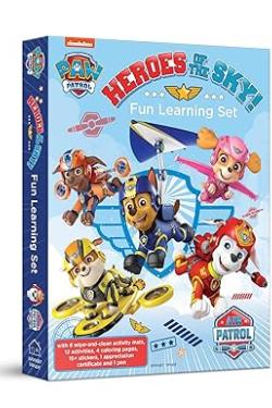 Nickelodeon Paw Patrol - Air Patrol Heroes Of The Sky : Fun Learning Set (with Wipe and Clean Mats, Coloring Sheets, Stickers, Appreciation Certificate and Pen)