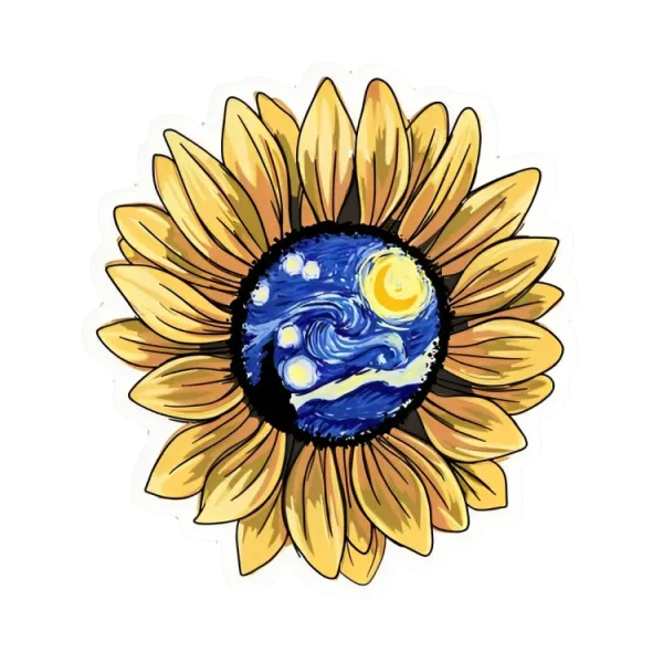 Sunflower with earth in the middle