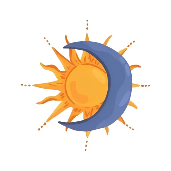 Sun And Moon sticker