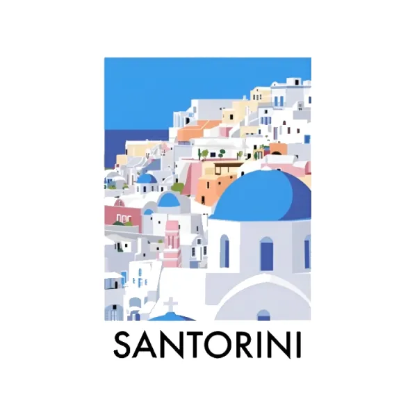 Santorini, Greece sticker