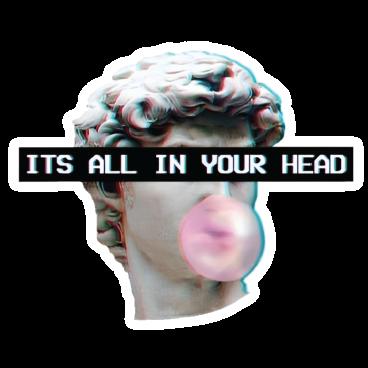 It's all in your head - Greek Mythology Sticker