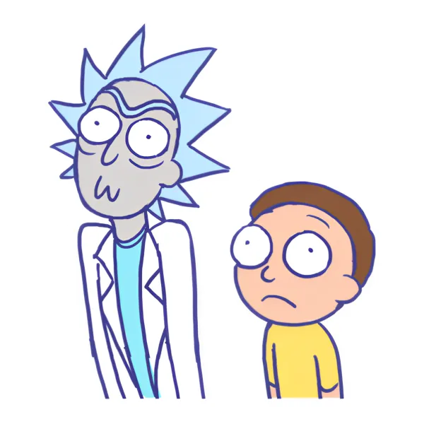 Rick And Morty Looking confused