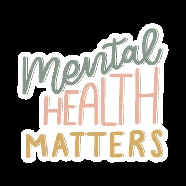 Mental health matters - Quotes Sticker