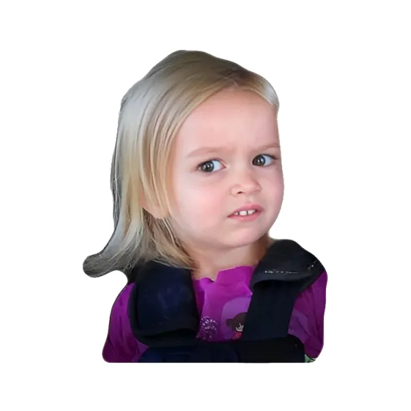Chloe confused girl meme - Meme Sticker