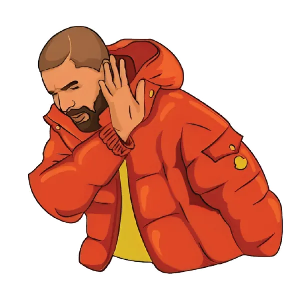 Drake Hotline Bling NO Meme - Meme Sticker