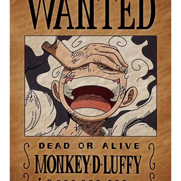 luffy gear 5 bounty wanted poster - One Peice