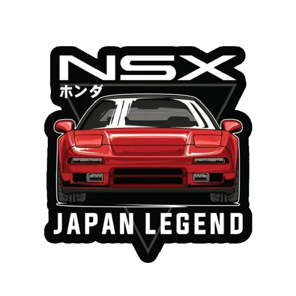 Red Acura NSX sticker