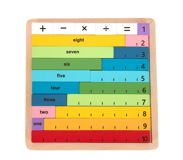 Maths Learning Rods Counting Game Board - عصير الكتب