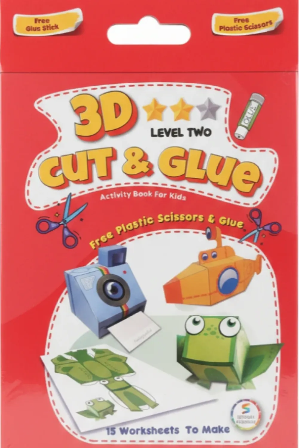 3D Cut and Glue Level Two (Activity Book For Kids) - Book By... - Aseer ...